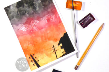 Taller acuarela puestas de sol